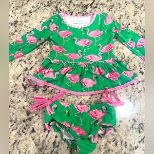 Sweet Honey Swim flamingo print 🦩